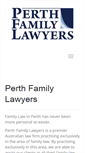 Mobile Screenshot of perthfamilylawyers.com